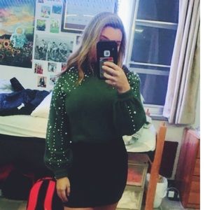 Pearl high neck sweater